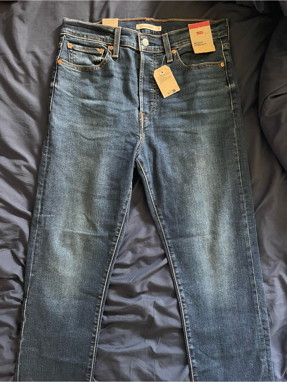 Levi's Women's Dark Blue Straight Leg Jeans